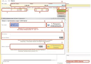 Рис.9 Пример применения скидки клиента в системе “UDS Game”